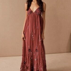 NWT Anthropologie x BHLDN Jules Beaded Maxi Dress
